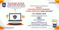 International Conference on Cyber Crime and Security Management in Digital Transactions 2018